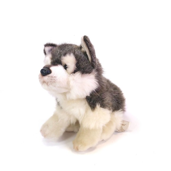 Nat & Jules Husky Timber Wolf Plush Stuffed Animal Toy Husky Demdaco - Picture 1 of 10